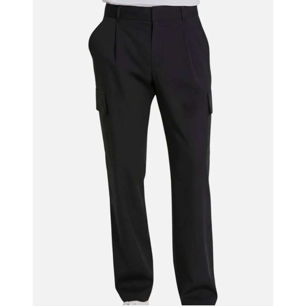 Alfani Mens Refined Cargo Pants Deep Black 32W 32L‎ Stretch Techwear 100187720MN